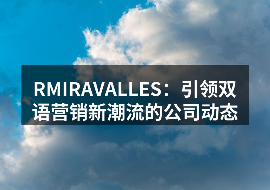 RMIRAVALLES 团队在市场调研中